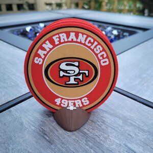 San Francisco 49ers Coasters Set - 3D Printed - (Set of 4)